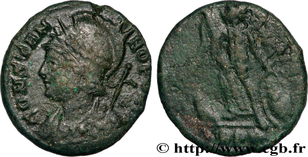 CONSTANTINOPOLI Centenionalis ou nummus BB/q.BB