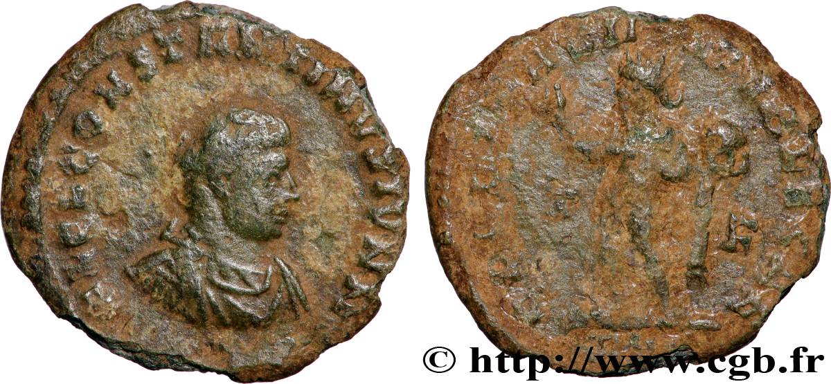CONSTANTIN II Centenionalis ou nummus TB+
