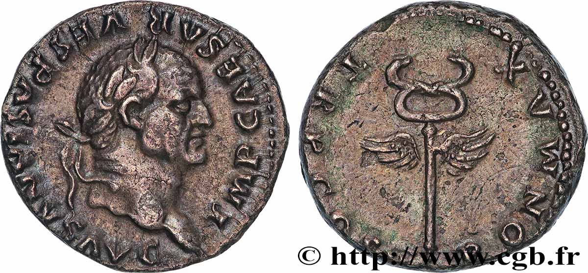 VESPASIAN Denier AU