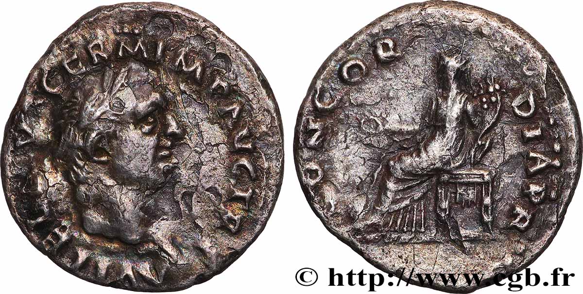 VITELLIUS Denier TTB