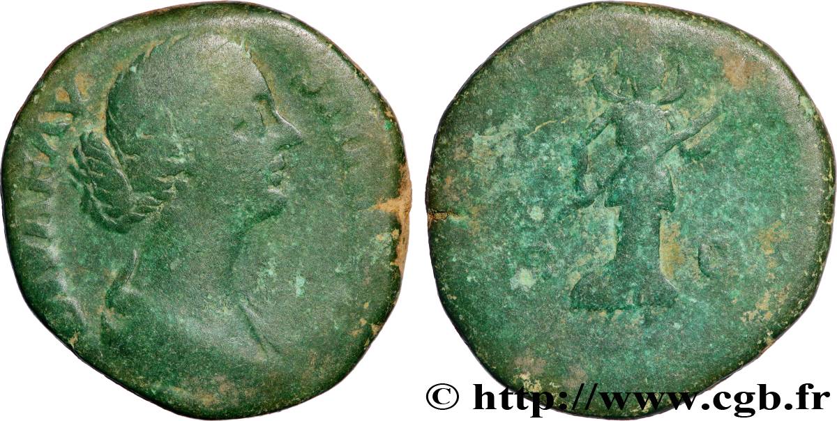 FAUSTINA DAUGHTER Sesterce VF