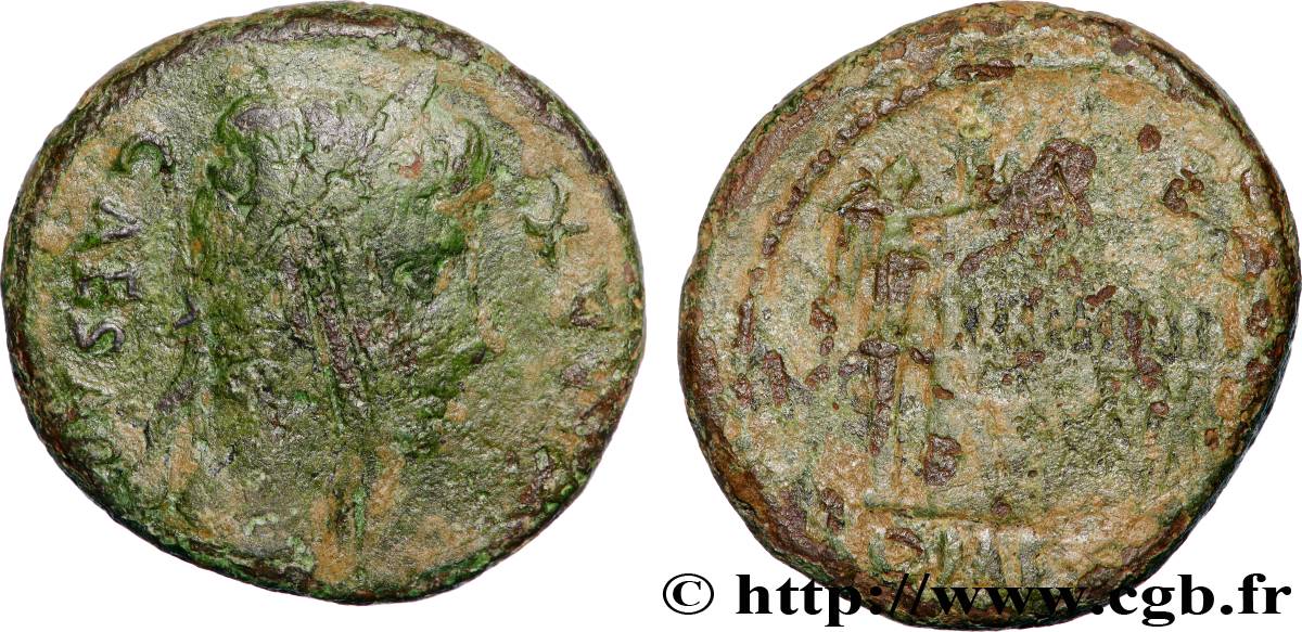 LUGDUNUM - LYON - AUGUSTUS As à l autel de Lyon VF/VF