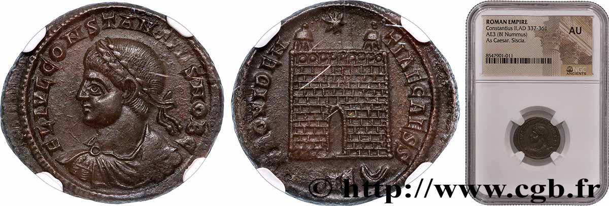 CONSTANCE II Centenionalis ou nummus SUP