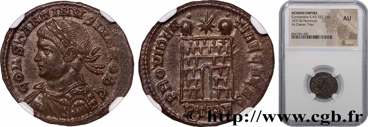 CONSTANTIN II Centenionalis ou nummus SPL