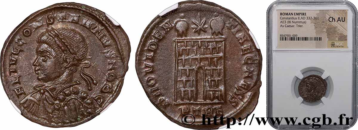 CONSTANCE II Centenionalis ou nummus SPL