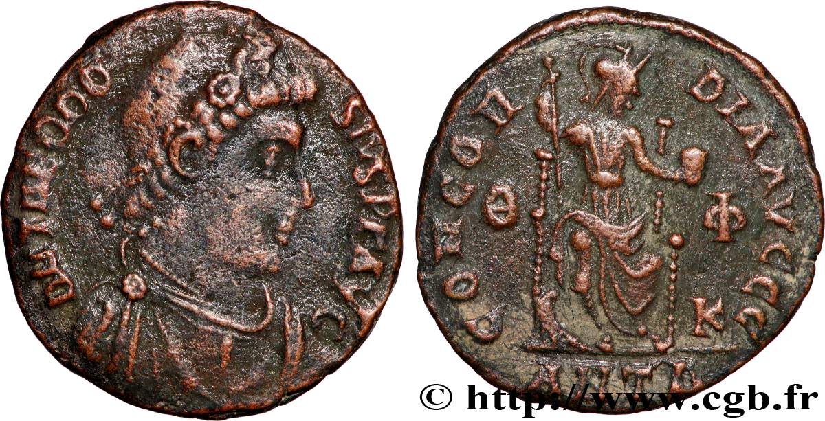 THEODOSIUS I Nummus XF