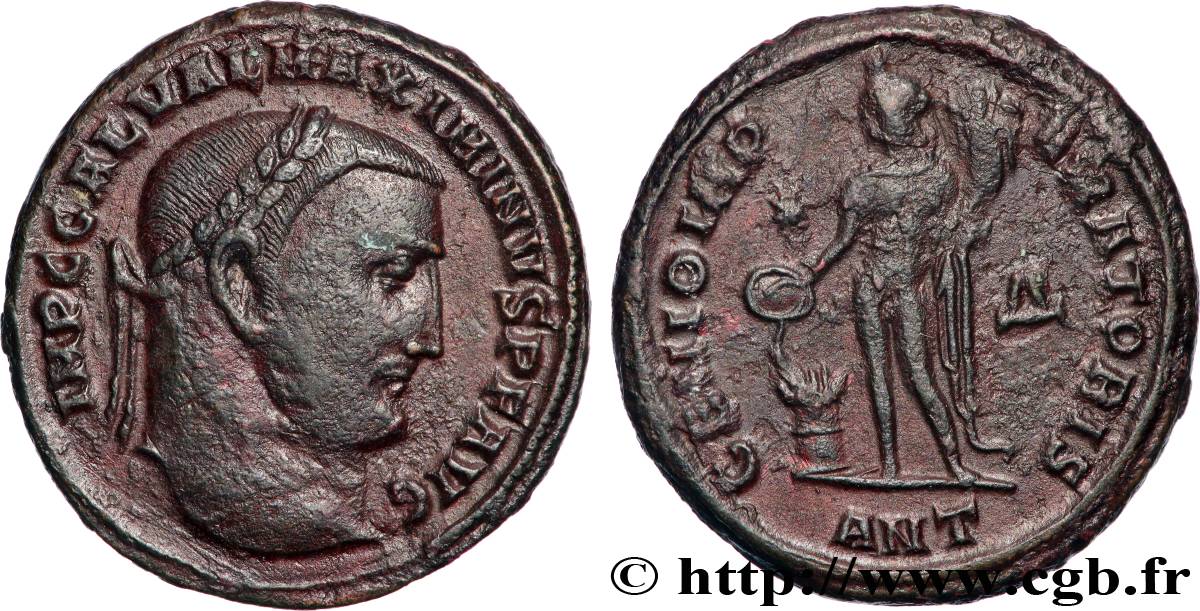 MAXIMINUS II DAZA Follis ou nummus SS