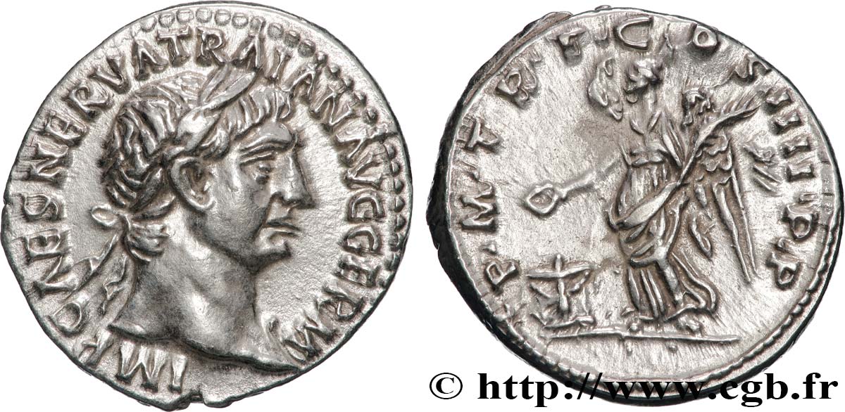 TRAJANUS Denier MS/AU