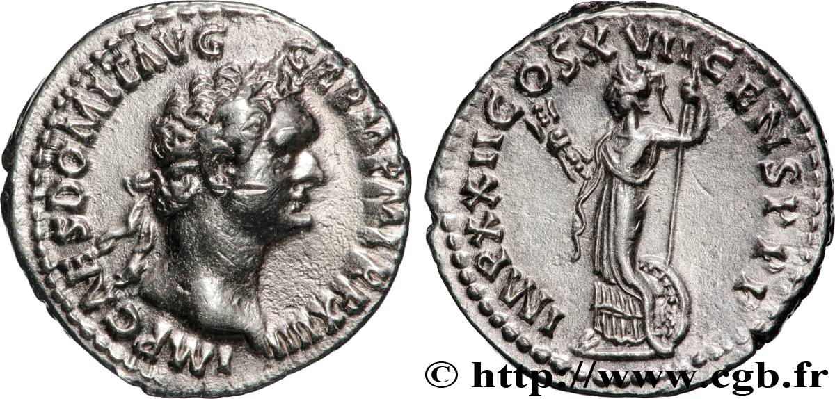 DOMITIANUS Denier AU/AU