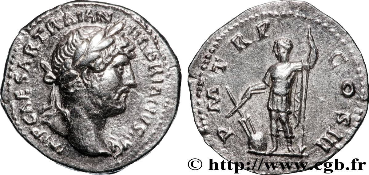 HADRIAN Denier AU