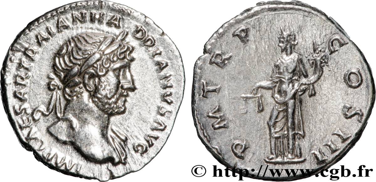 HADRIAN Denier MS/AU