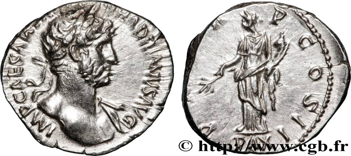 HADRIAN Denier AU