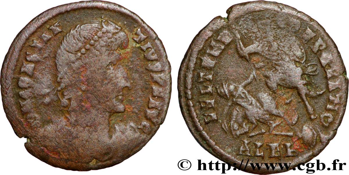 CONSTANTIUS II Maiorina réduite, (PB, Æ 3) fSS/SS