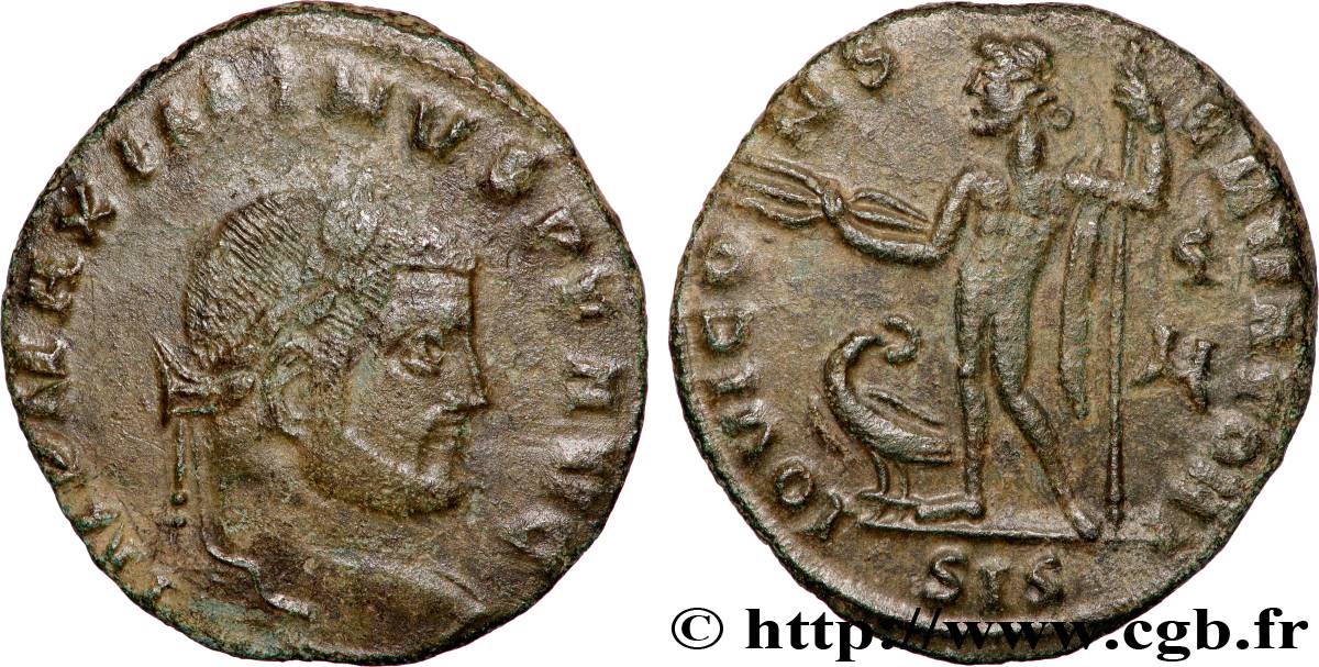 MAXIMINUS II DAZA Follis ou nummus SS/fVZ
