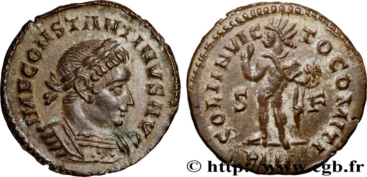 CONSTANTINUS I DER GROßE Follis ou nummus fVZ