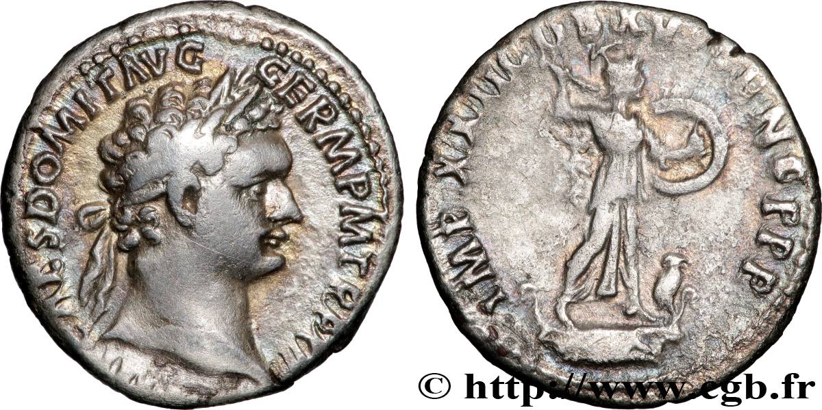 DOMITIANUS Denier AU/XF
