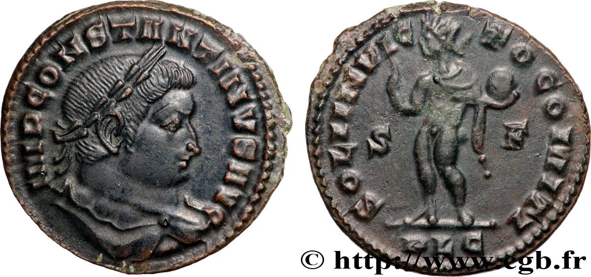 CONSTANTINUS I DER GROßE Follis ou nummus fVZ