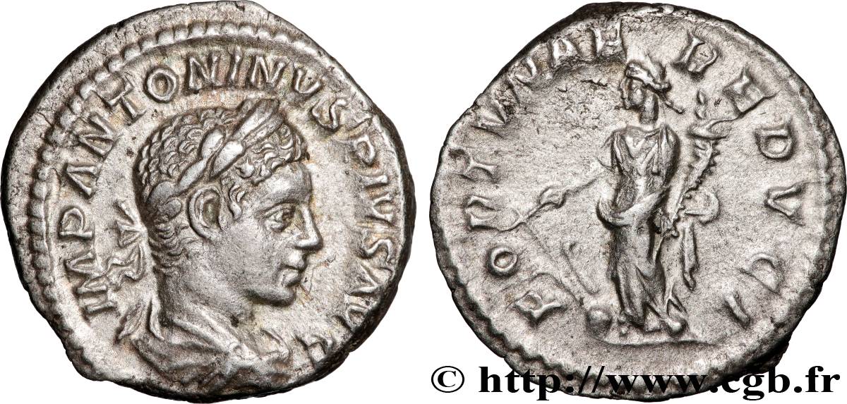 ELAGABALUS Denier AU/AU