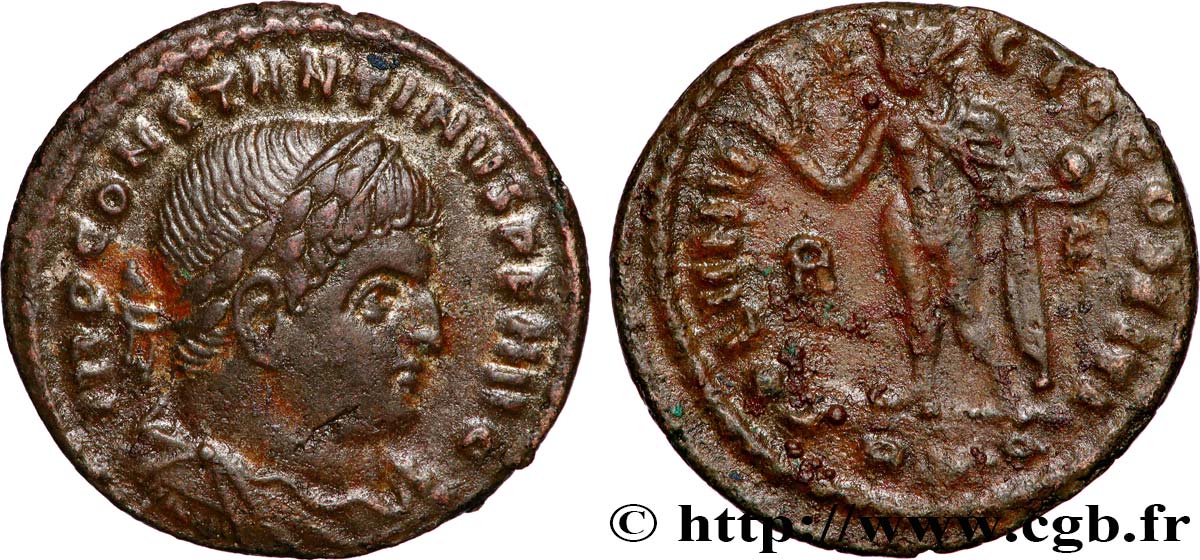 CONSTANTINUS I DER GROßE Follis ou nummus fVZ/SS