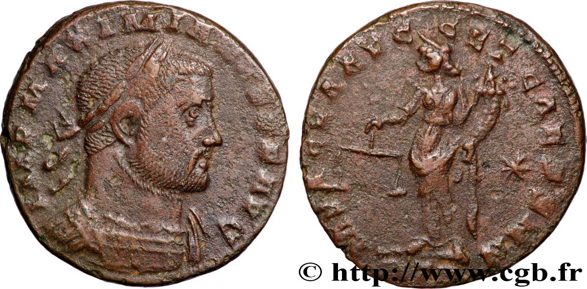 MAXIMIANUS HERCULIUS Follis ou nummus AU/XF