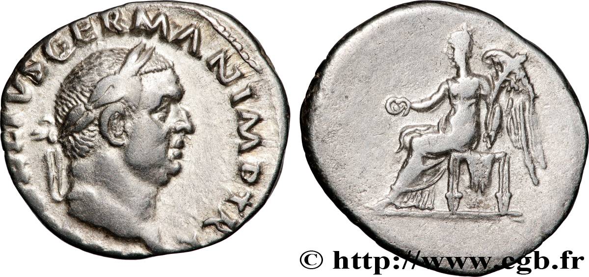 VITELLIUS Denier AU/XF