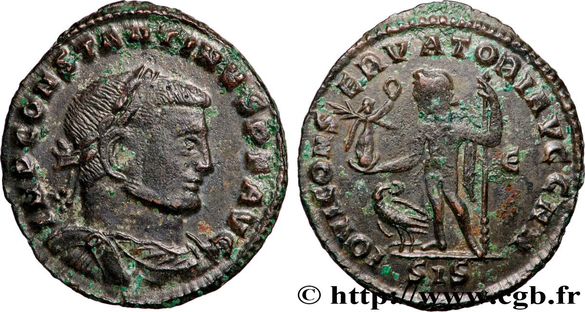 CONSTANTINUS I DER GROßE Follis ou nummus fVZ