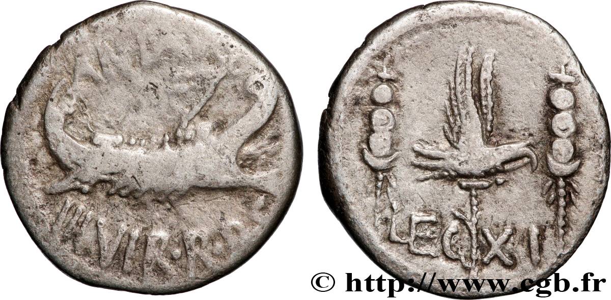 MARCUS ANTONIUS Denier XF