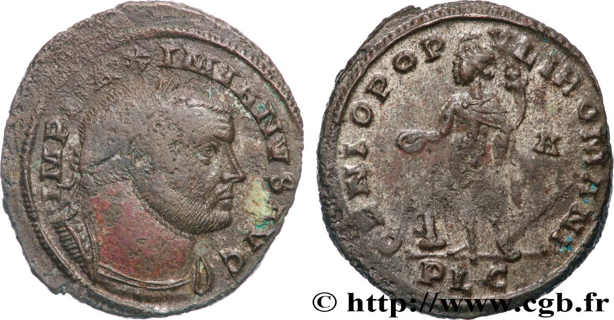 MAXIMIANUS HERCULIUS Follis ou nummus XF