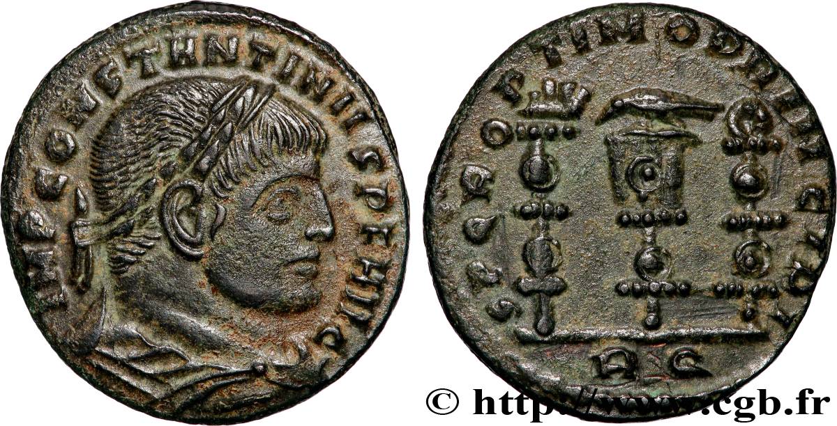 CONSTANTINO I EL MAGNO Follis ou nummus EBC