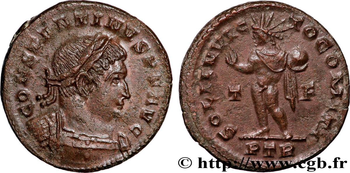 CONSTANTINO I EL MAGNO Follis ou nummus MBC+