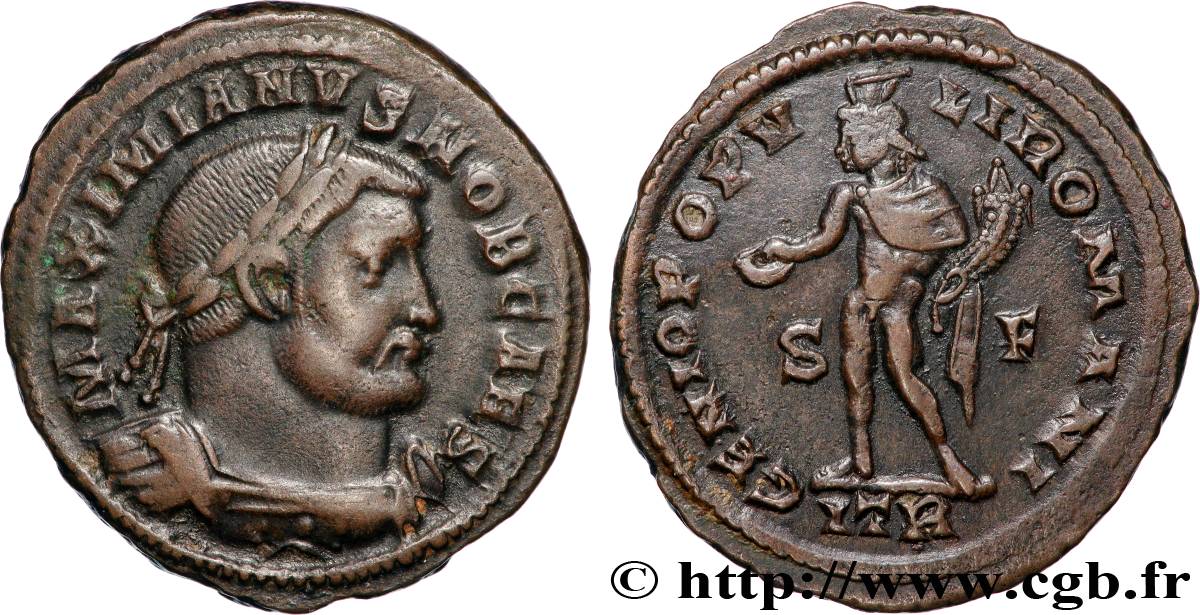 GALERIUS Follis ou nummus XF