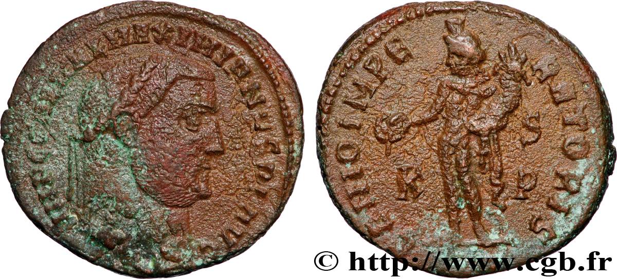 GALERIUS Follis ou nummus XF