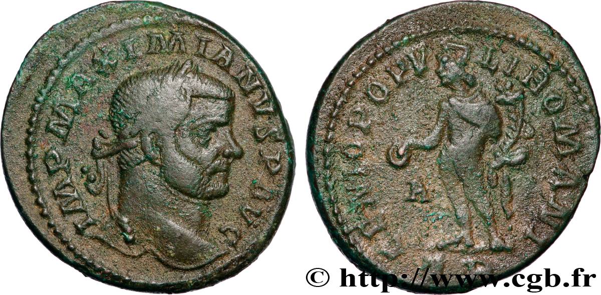 MAXIMIANO HÉRCULES Follis ou nummus MBC