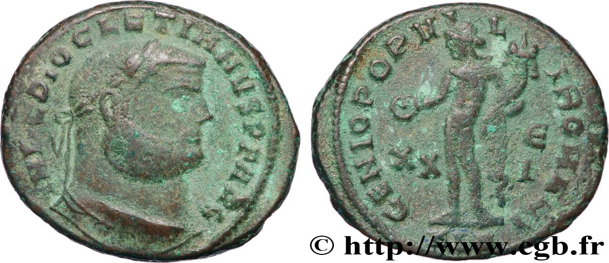 DIOCLECIANO Follis ou nummus MBC
