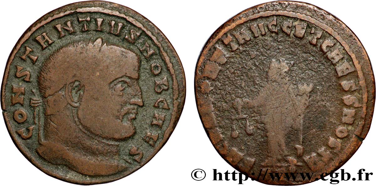 CONSTANTIUS I Follis ou nummus XF/VF