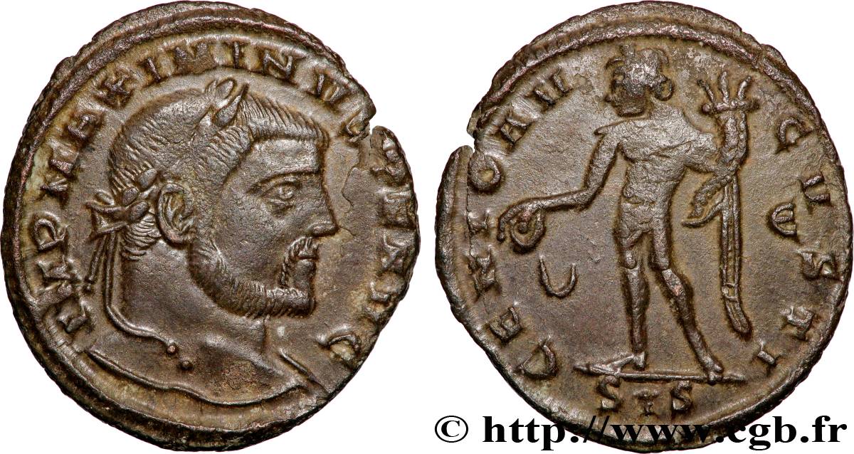MAXIMINUS II  Follis ou nummus AU