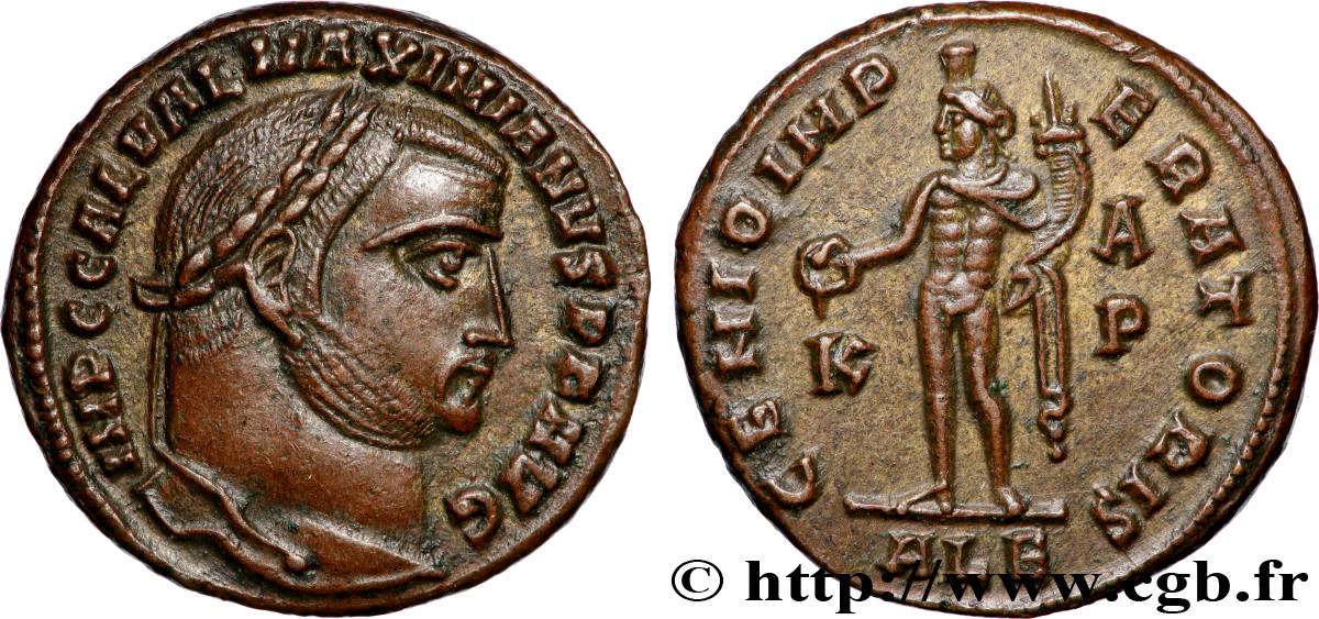 GALERIUS Follis ou nummus AU