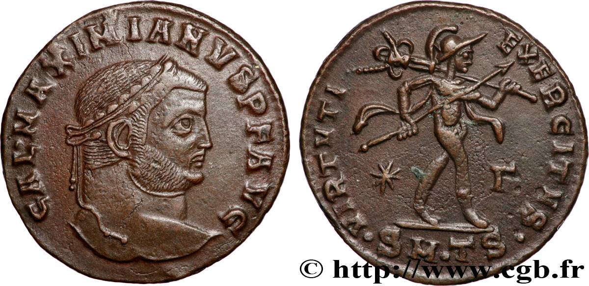 GALERIUS Follis ou nummus AU
