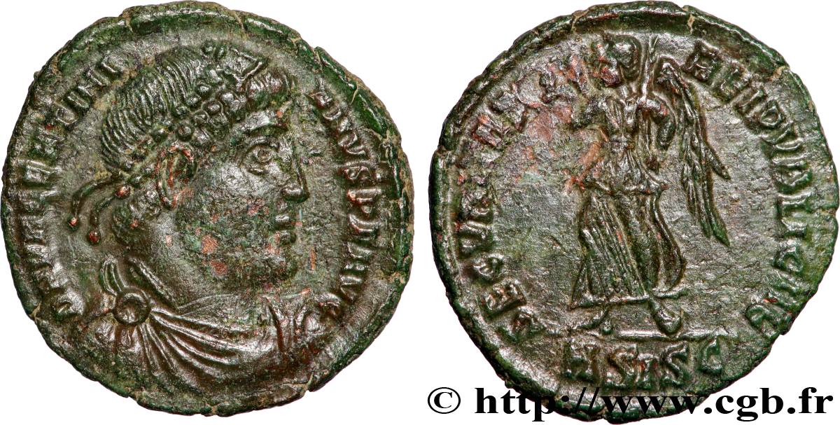 VALENTINIAN I Nummus, (PB, Æ 3) AU