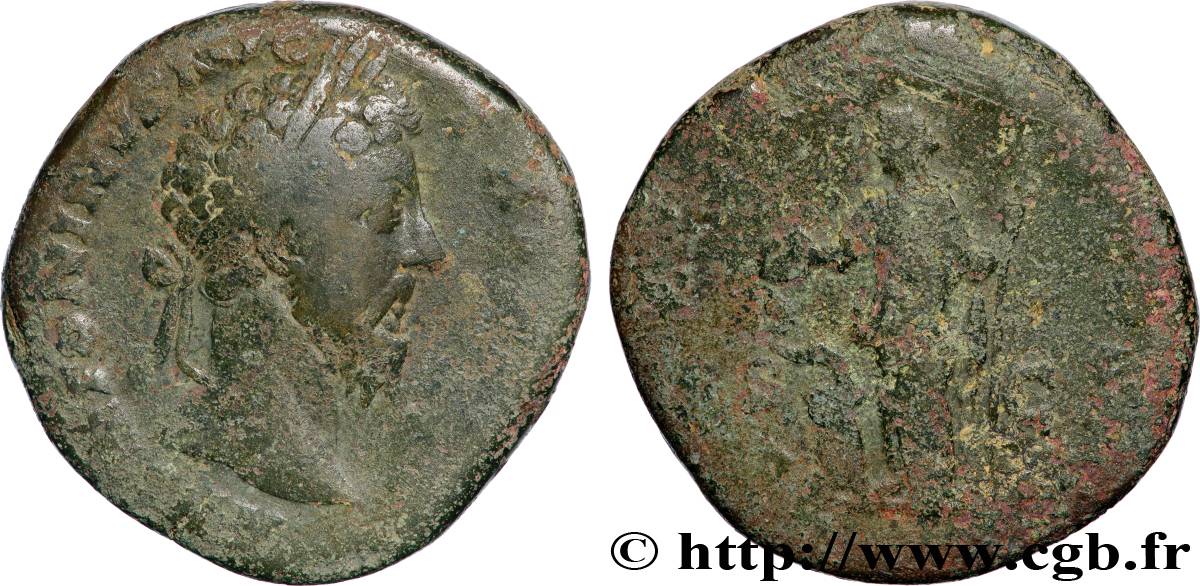 MARCUS AURELIUS Sesterce VF/VG