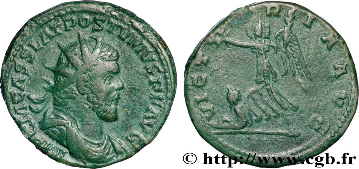 POSTUMUS Double sesterce XF