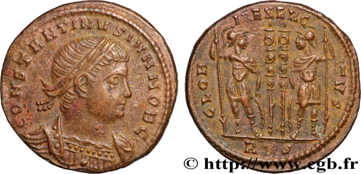 CONSTANTINE II Centenionalis ou nummus AU
