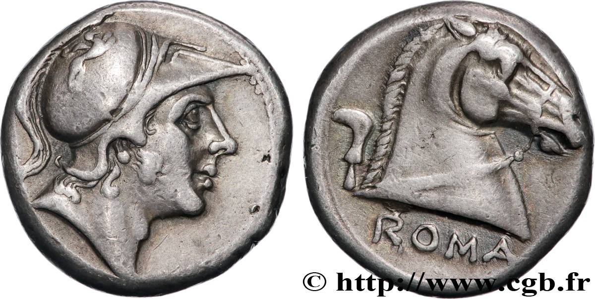 RÉPUBLIQUE ROMAINE - ANONYMES Didrachme romano-campanien ou nummus TTB+