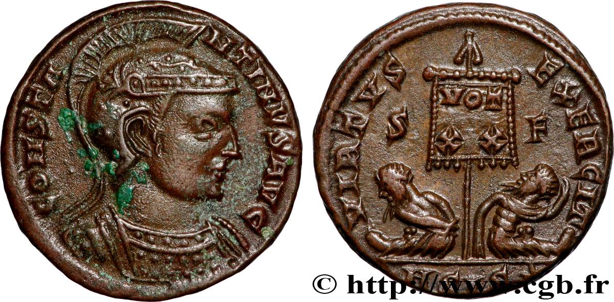 CONSTANTINO I EL MAGNO Centenionalis ou nummus MBC+