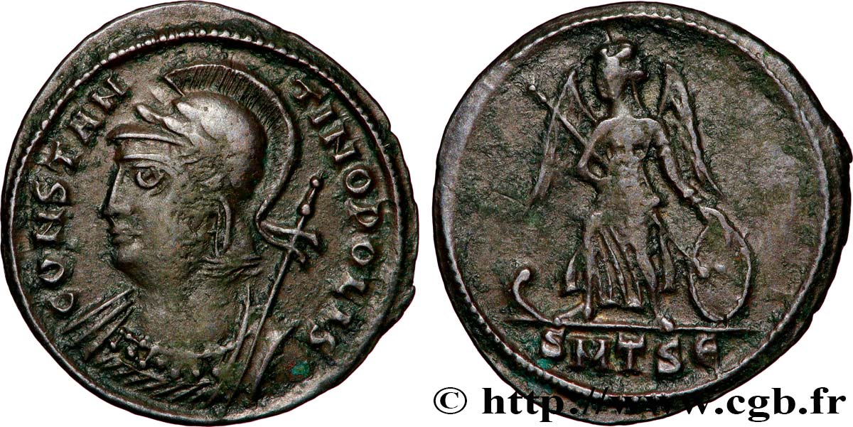 CONSTANTINOPLE Centenionalis ou nummus TTB+/TTB