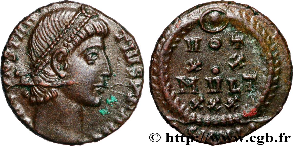 CONSTANCE II Centenionalis ou nummus SUP/TTB+