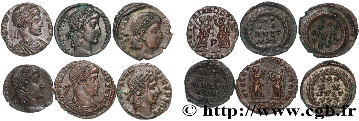 LOTS Lots de 6 monnaies lot