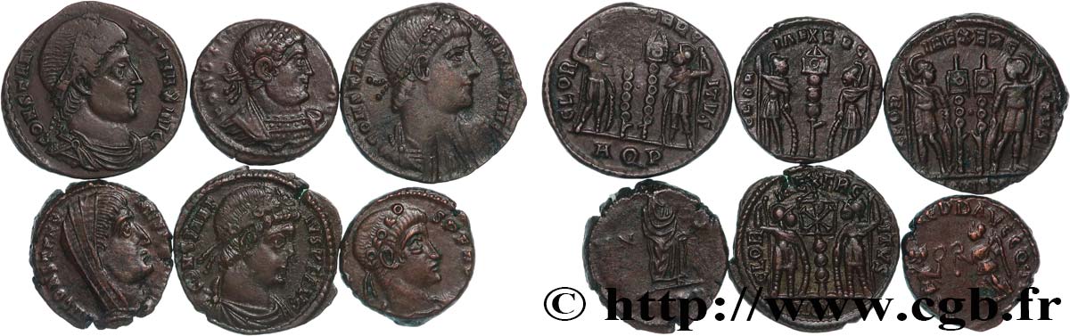 LOTS Lots de 6 monnaies lot