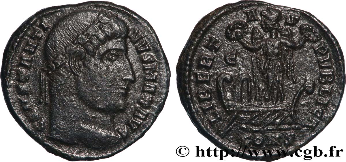CONSTANTINUS I DER GROßE Centenionalis ou nummus fVZ