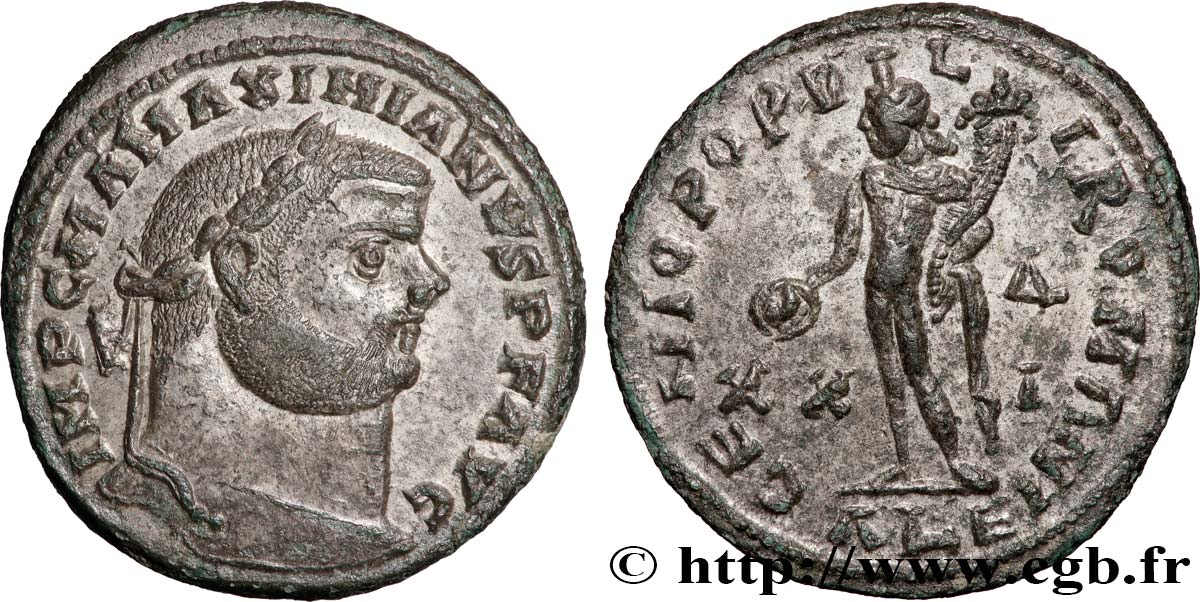 MAXIMIANUS HERCULIUS Follis ou nummus AU/AU